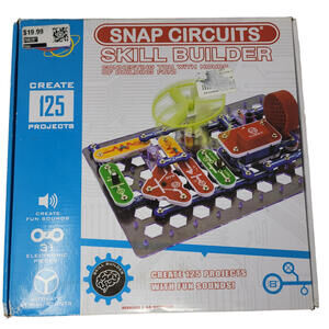 Elenco Snap Circuit Electronics Skill Builder SB-125 Complete 125 Projects